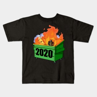 Dumpster Fire 2020 Worst Yeat Ever Kids T-Shirt